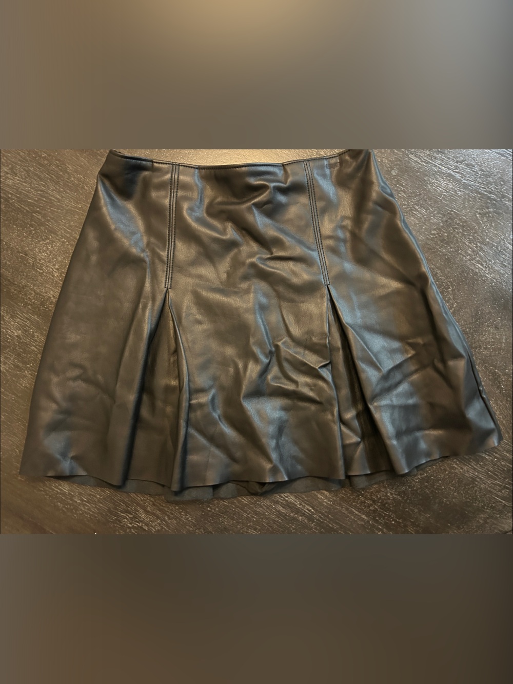 Abercrombie & Fitch Black Faux Leather Skirt